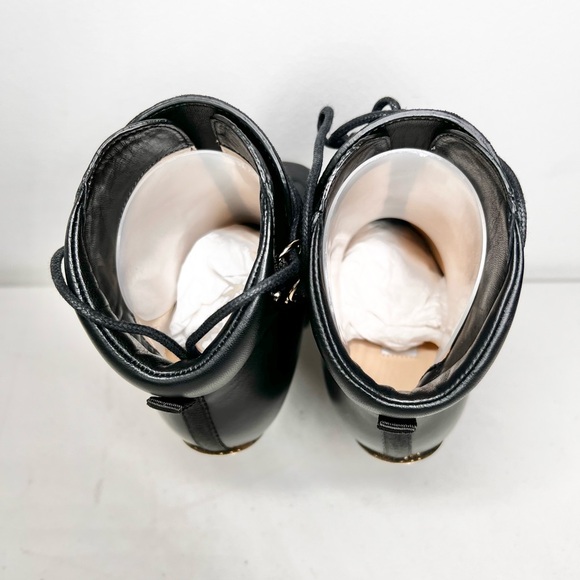 Jimmy Choo Madyn 130 Leather Ankle Square Toe Heel Boots W / Box Size 36.5 EUC - Picture 11 of 14
